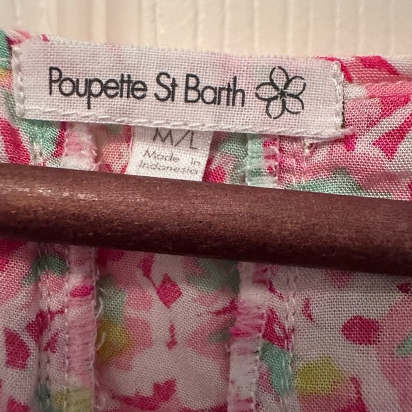 Women’s, Poupette St. Barth Cropped Floral Blouse, size M/L - Picture 6 of 8